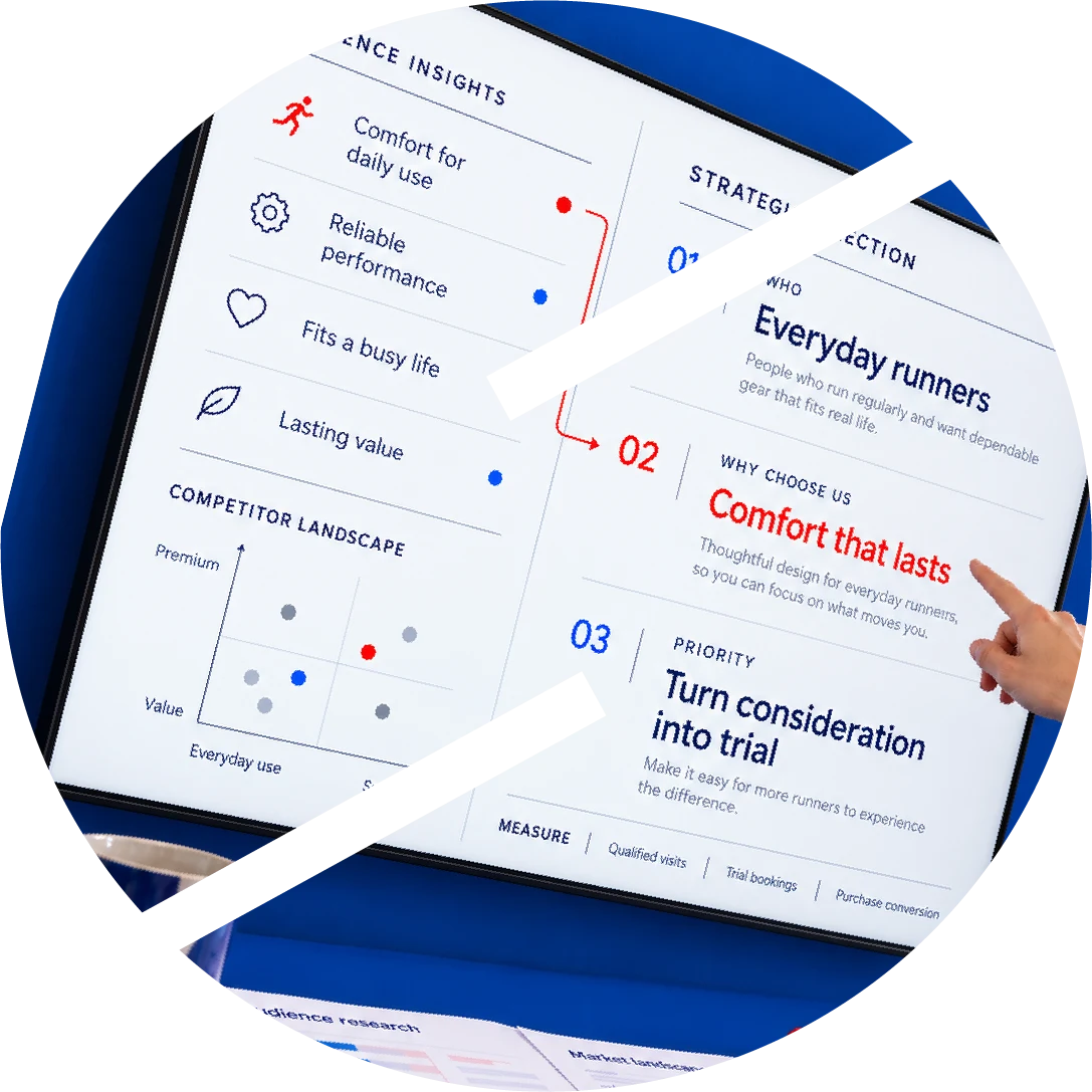 Audience insights informing strategy